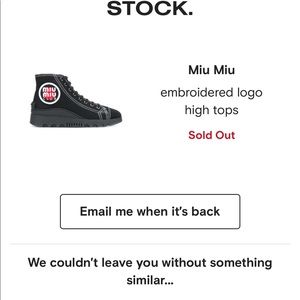 Miu miu hightops